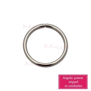  Argola 29mm com 10 níquel aberta