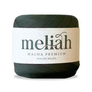 Fita de malha premium Meliah verde musgo 240g/80m