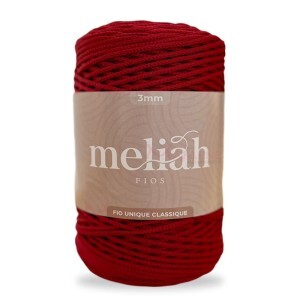 Fio unique classique 3mm Meliah cor romã com 500g/300m