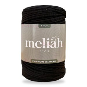 Fio unique classique 5mm Meliah cor preto com 500g/185m