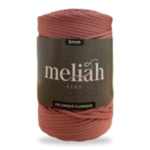  Fio unique classique 5mm Meliah cor rosa gloss com 500g/185m