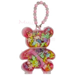 Kit missangas variadas para colares e pulseiras artesanais estojo urso box-005/95339