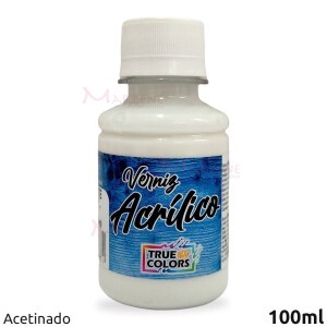 Verniz acrílico acetinado com 100ml True Colors
