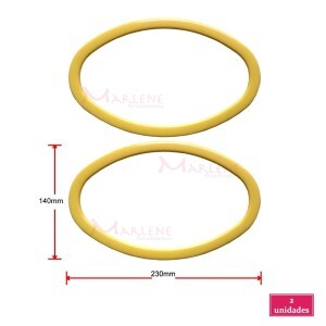 Alça plástica B3 crú 1 par