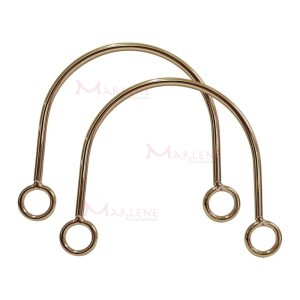 Alça de metal para bolsa meia lua 130mm SW13 com 1 par