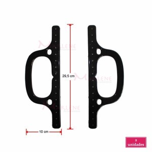 Alça plástica B1 preta 1 par