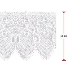 Renda guipir bico CHL-133-55 13,70M