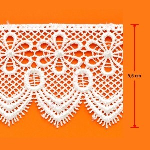 Renda guipir bico CHL-133-55 13,70M