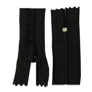Zíper de nylon fino 45cm unidade