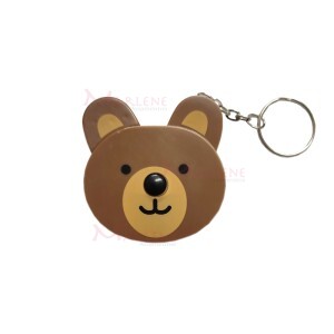 Fita métrica urso retrátil com chaveiro