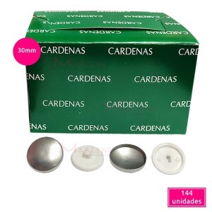 Botão para forrar (Bombê) 30mm Cardenas caixa com 144 unidades