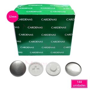 Botão para forrar (Bombê) 32mm Cardenas caixa com 144 unidades