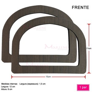 Alça mdf meia argola 