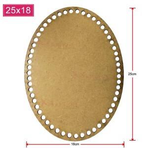 Base mdf oval 25X18cm para crochê