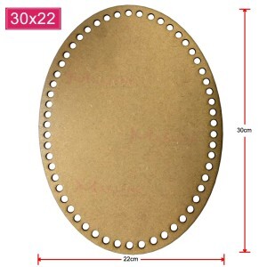 Base mdf oval 30X22cm para crochê