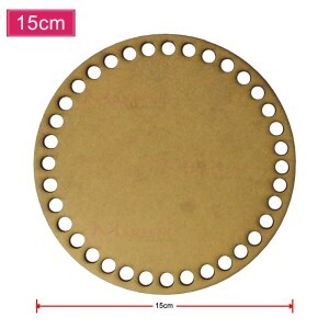 Base mdf redonda 15cm para crochê