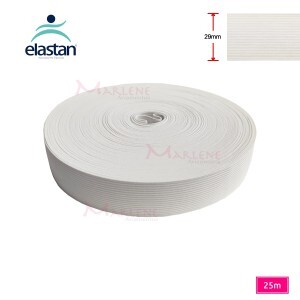 Elástico Lola 29mm branco com 25m Elastan