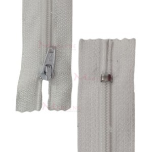 Zíper de nylon fino 12cm unidade
