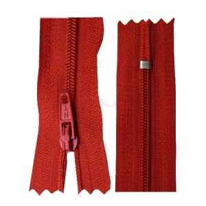 Zíper de nylon fino 15cm unidade