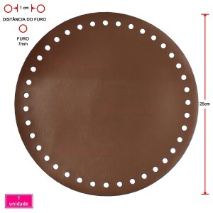 Fundo de bolsa caramelo 25m redondo sintético