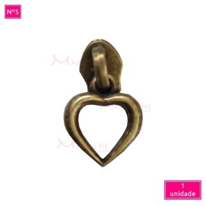 Cursor nº5 coração vazado artesanal unidade