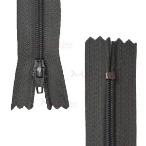 Zíper de nylon fino 15cm unidade