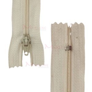 Zíper de nylon fino 18cm unidade