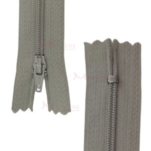 Zíper de nylon fino 20cm unidade