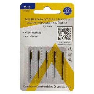 Agulha ponta bola nº10 Milward 2050 para máquina de doméstica