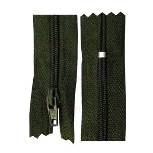 Zíper de nylon fino 30cm unidade