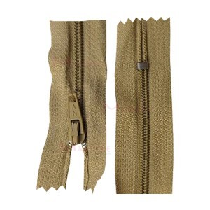 Zíper de nylon fino 30cm unidade