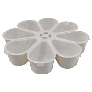 Estojo margarida branco com 8 divisórias