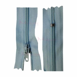 Zíper de nylon fino 40cm unidade