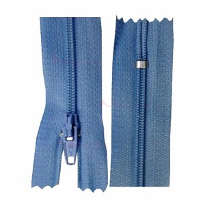 Zíper de nylon fino 40cm unidade