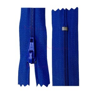 Zíper de nylon fino 40cm unidade