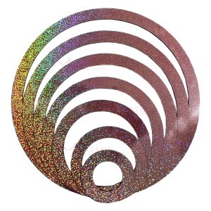 Kit 7 arcos MDF com papel holográfico cores