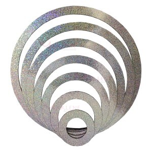 Kit 7 arcos MDF com papel holográfico cores