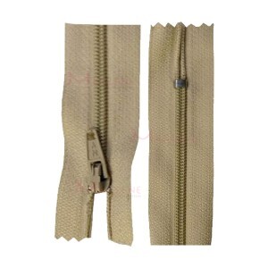 Zíper de nylon fino 40cm unidade