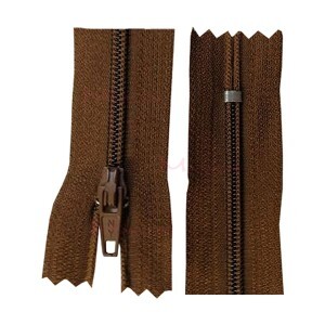 Zíper de nylon fino 50cm unidade