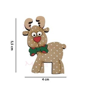 Botões MDF grandes unidade