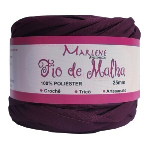 Fio de malha vinho 25mm 346g M-026 poliéster