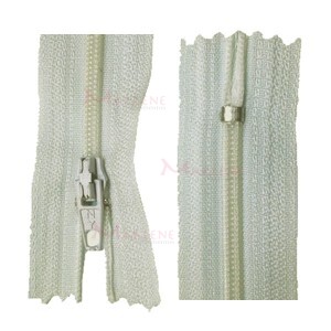 Zíper de nylon fino 60cm unidade