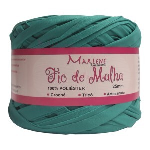 Fio de malha verde sereia 25mm 370g M-018 poliéster