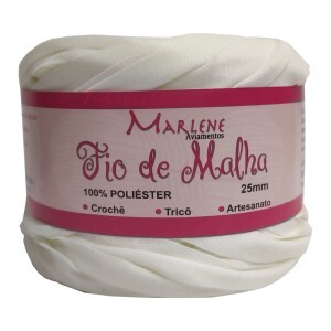Fio de malha marfim 25mm 270g M-005 poliéster