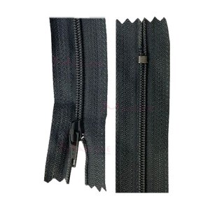 Zíper de nylon fino 60cm unidade