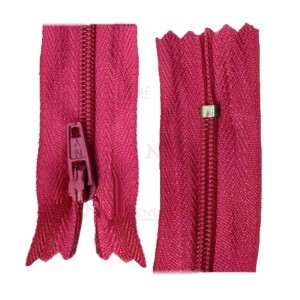 Zíper de nylon fino 60cm unidade