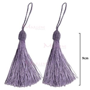 Pingente de seda 9cm com 2 unidades