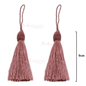 Pingente de seda 9cm com 2 unidades