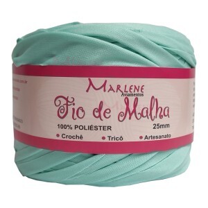 Fio de malha verde água 25mm 270g M-019 poliéster
