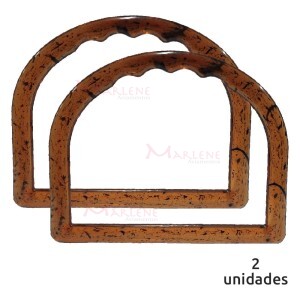 Alça para bolsa meia argola mel 7337